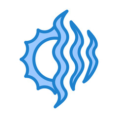 Obraz premium Heatwave Icon - Blue Style