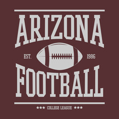 Vintage typography college varsity Football college league slogan print for graphic tee t shirt or sweatshirt - Vector © Fatih