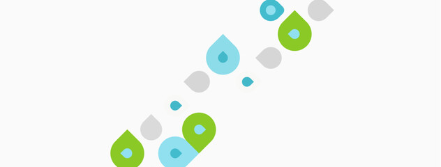 Abstract shapes, varying sizes, pastel colors. Minimalist design, clean background, simple composition. Dots, curves, forms present.