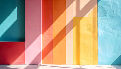 カラフルな壁面