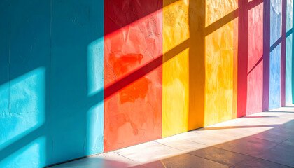 カラフルな壁面