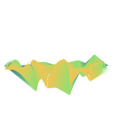Abstract Gradient Sound Wave Background 