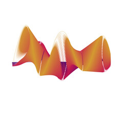 Abstract Gradient Sound Wave Background 