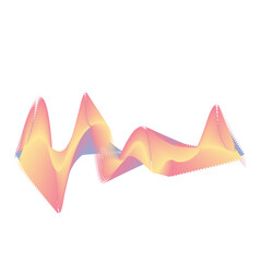 Abstract Gradient Sound Wave Background 