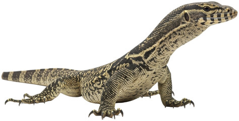Close up of a Spotted Monitor Lizard