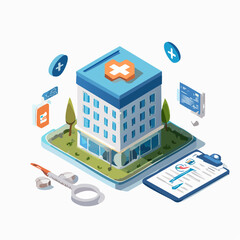 Isometric Healthcare System with Modern Medical Technology