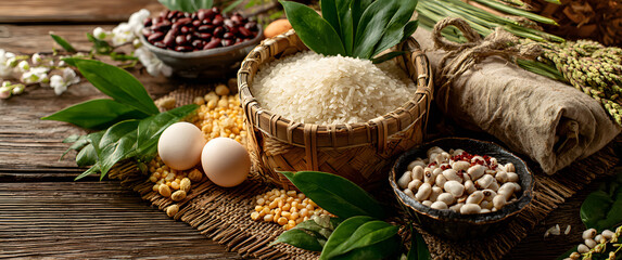 Healthy ingredients on the table