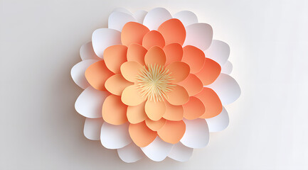 3D origami flowers