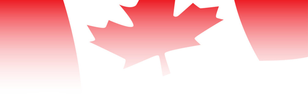 Canadian flag transparent background, Canada flag border