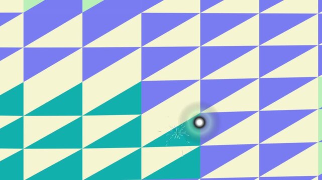 Geometric Pattern Background with 3D Object Footage, Abstract Shape, Modern Design Concept