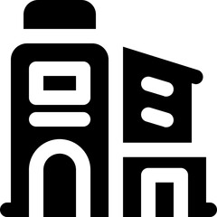 Obraz premium company glyph icon. Strong and solid vector icon for websites, mobile interfaces, presentations, and visual branding. High quality and easy to edit.