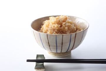 発芽玄米ご飯　白バック