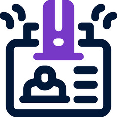 Obraz premium office card duotone icon. Sleek and modern vector icon for websites, mobile apps, marketing materials, and corporate design. Fully scalable and ready to use.