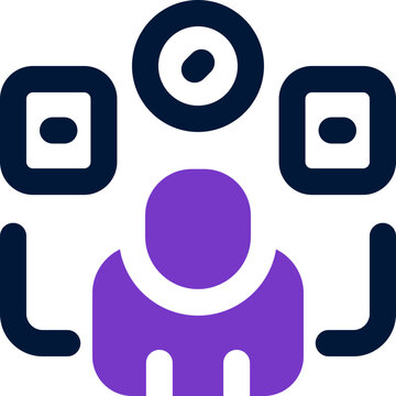 personal skill duotone icon. Sleek and modern vector icon for websites, mobile apps, marketing materials, and corporate design. Fully scalable and ready to use.