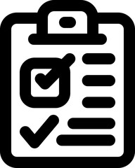 Fototapeta premium checklist line icon. Clean and minimalist vector icon for websites, mobile apps, presentations, and logos. Fully scalable and customizable for any project.