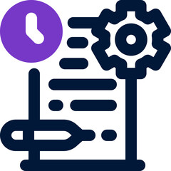 Fototapeta premium preparation duotone icon. Sleek and modern vector icon for websites, mobile apps, marketing materials, and corporate design. Fully scalable and ready to use.