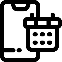 Obraz premium deadline line icon. Clean and minimalist vector icon for websites, mobile apps, presentations, and logos. Fully scalable and customizable for any project.