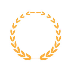 Elegant Gold Floral Circle Frame