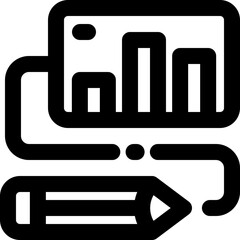 Obraz premium business plan line icon. Clean and minimalist vector icon for websites, mobile apps, presentations, and logos. Fully scalable and customizable for any project.