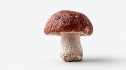 Mushroom: A single, earthy-toned mushroom stands prominently, its cap and stem delicately defined, hinting at its potential culinary allure and natural origin.