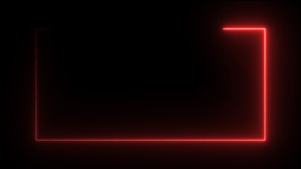 Fototapeta premium Neon heartbeat and pulse illustration background. on a black background. and creating a stunning illustration.4k illustration 
