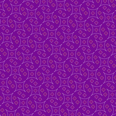 Fototapeta premium Beautiful Indian Bandhani Seamless Repeat Pattern Vector Motif