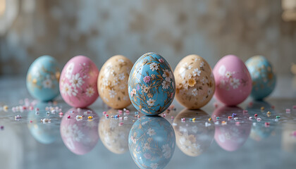 colorful easter eggs