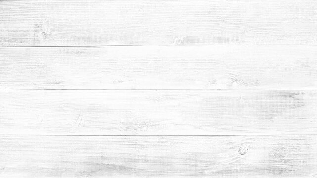 A static full frame shot of a white wooden plank background perfect for textures or elegant styles