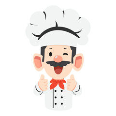 Chef Giving Thumbs Up Illustration