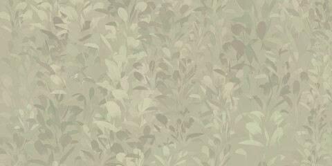 Neutral plant stamps artistic foliage painting background illustration texture, banner template