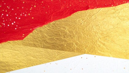 優雅で抽象的な背景素材（赤、金）