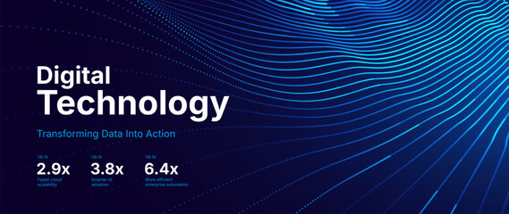 Cutting Edge AI Data Flow in Digital Technology Abstract Illustration - Tech Industry Backdrop with Lines and Patterns Emphasizing Seamless Integration. Tech Background Vector.