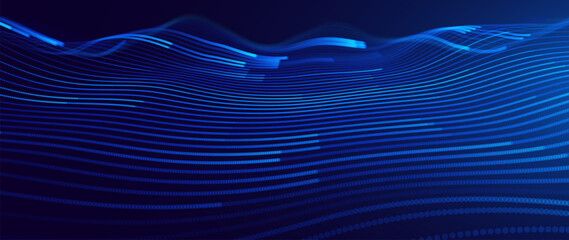 Cutting Edge AI Data Flow in Digital Technology Abstract Illustration - Tech Industry Backdrop with Lines and Patterns Emphasizing Seamless Integration. Tech Background Vector.