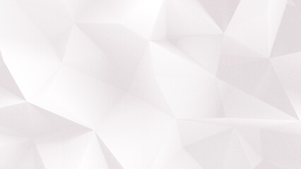 Abstract white polygon background with geometric triangle texture