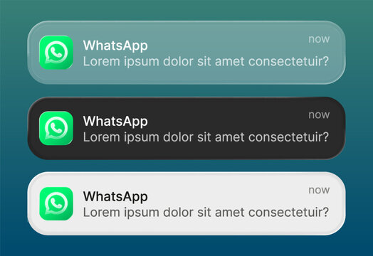 Whatsapp iOS 26 update featuring liquid glass&ndash;style notifications and glossy transparent