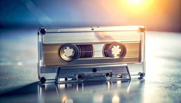 Retro Cassette Tape Music Technology Nostalgia.