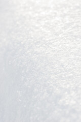 Beautiful close-up of snow texture