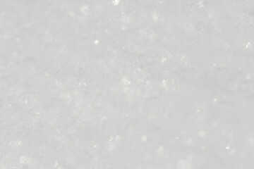 Beautiful close-up of snow texture