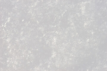 Beautiful close-up of snow texture