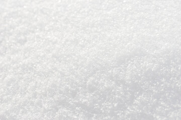 Beautiful close-up of snow texture