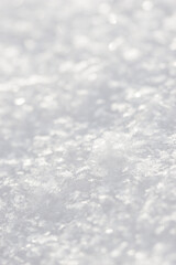 Beautiful close-up of snow texture