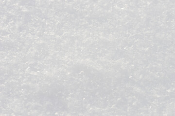 Beautiful close-up of snow texture