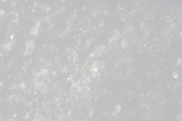 Beautiful close-up of snow texture