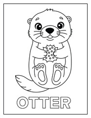 Cute baby brontosaurus dinosaur coloring page for kids © ZANNATUL