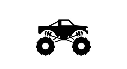 Monster Truck Silhouette Icon © Roni