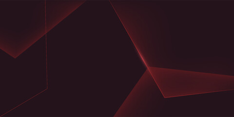 Obraz premium Abstract red polygon elegant background vector illustration, banner business product present.eps10