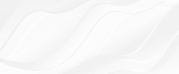 Obraz premium A light gray background with soft wavy lines that looks simple and natural.vector illustration.