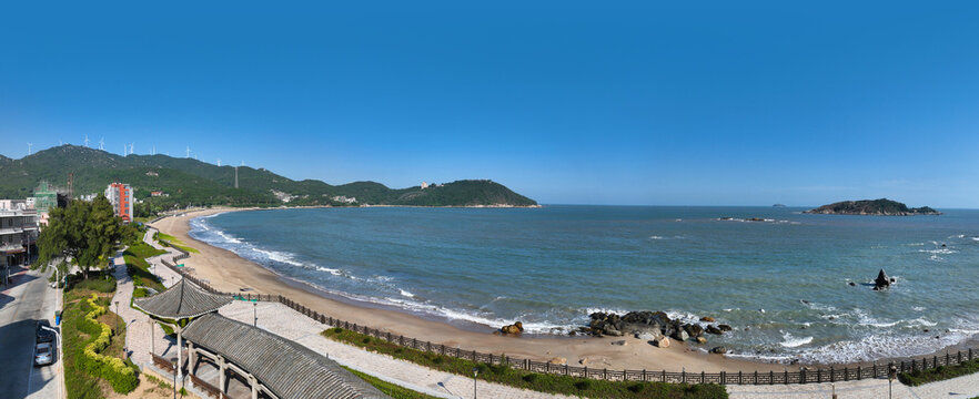 Aerial photography of Songjing Scenic Area in Nan'ao County, Shantou City, Guangdong Province