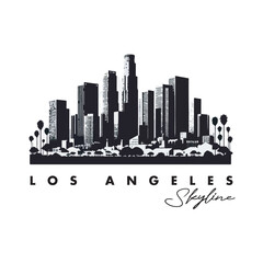 Obraz premium los angeles city skyline