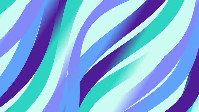 Abstract Blue Purple Wavy Lines.
